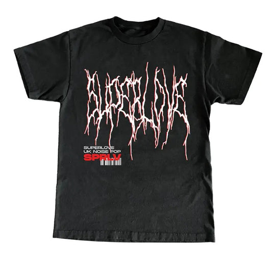 Y2K Thrash Metal Black T-Shirt - Graphic Tee for Men & Men - Medium Fit Short Sleeve - Machine Washable - Ideal for Gifts casual crew neck t-shirt