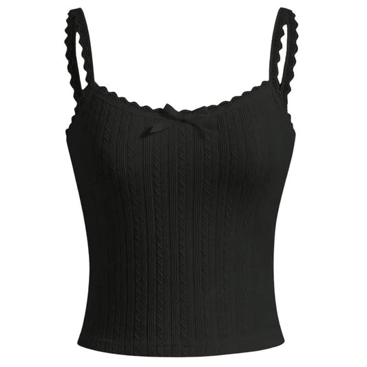 Y2k Lace Trim Leopard Print Camisole Tops Sleeveless Spaghetti Strap Cheetah Crop Tank Top