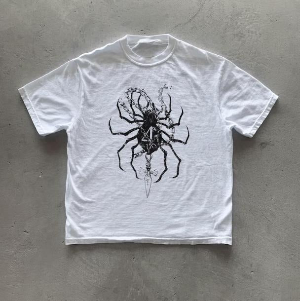 Y2k Phantom Troupe T-Shirt, Vintage Graphic Tees Gothic Grunge Y2k Emo Scene Amity Affliction Style Clothes Men Women Streetwear