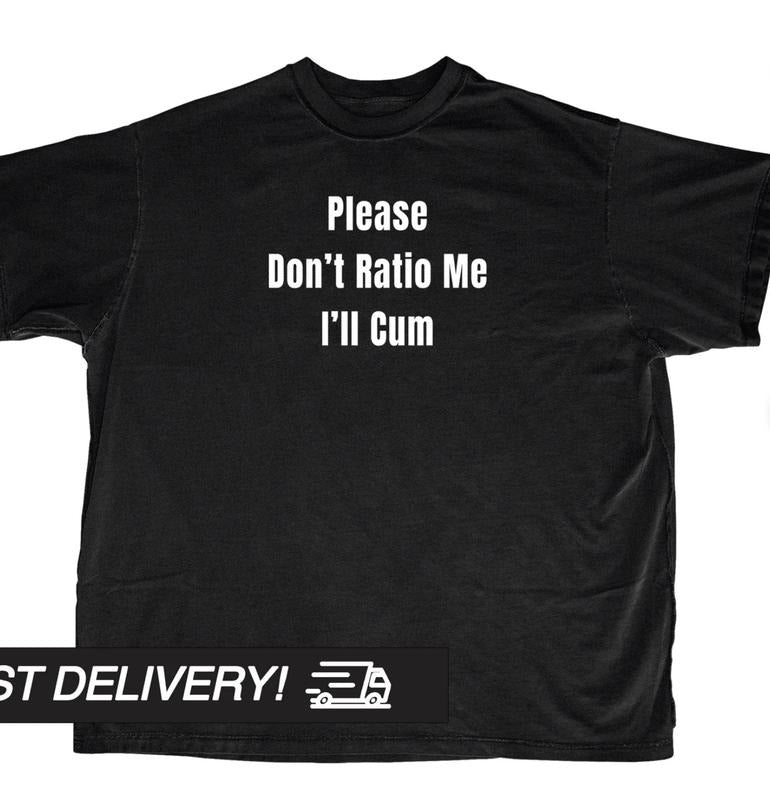 Y2k Shirt, Please Dont Ratio Me Shirt, y2k clothing, Goth Punk T-Shirt, Streetwear T-Shirt, Alternative Clothing Menswear Top