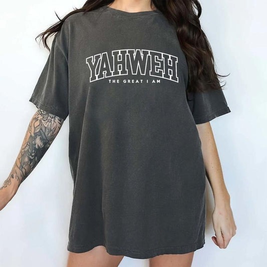 Yahweh Vintage Shirt, Christian Streetwear Tee, Jesus Graphic Printed Tee, YHWH Unhinged Shirt, Faith Unisex T-shirt, Jesus Lover  Women's Top