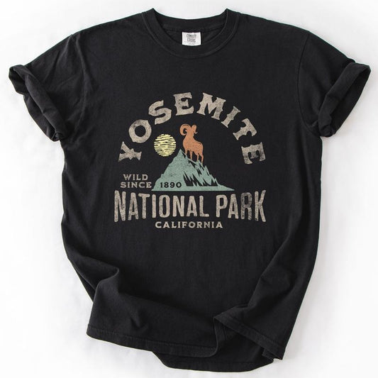 Yosemite National Park, California, Nature, Outdoors, Camping, Hiking, Comfort Colors T-Shirt, Women's Comfort Colors Tee