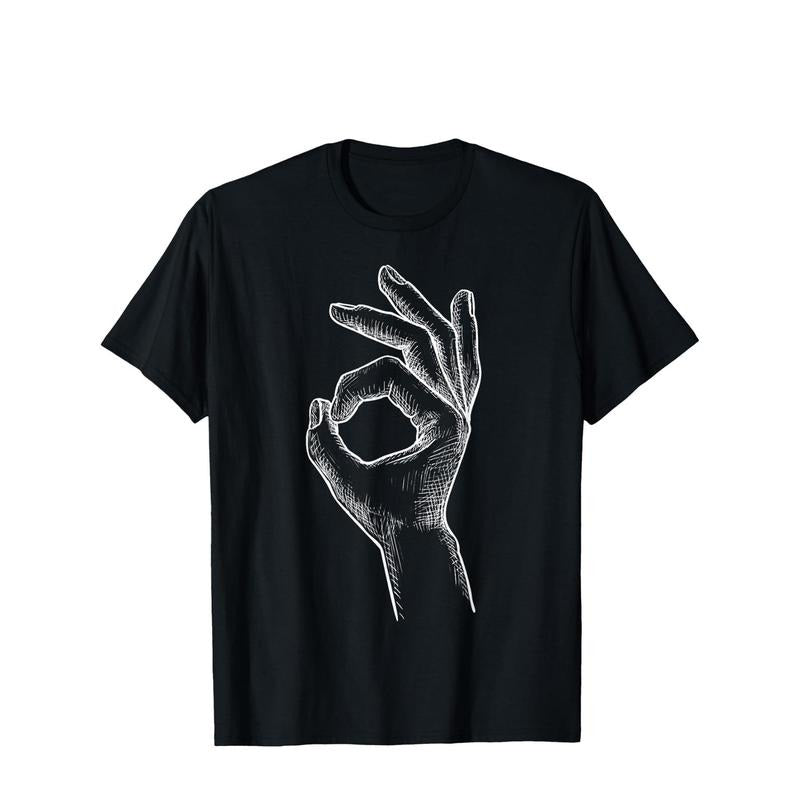 You Looked haha Made You Look Circle Finger Game T-Shirt Selected pure cotton interesting design DIY short sleeve t-shirt for men, soft and breathable, suitable for all seasons, comfortable, casual and sports made in usa made in usa