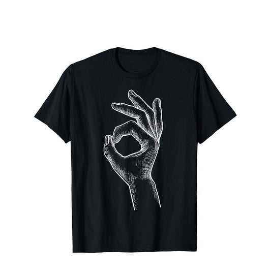 You Looked haha Made You Look Circle Finger Game T-Shirt Selected pure cotton interesting design DIY short sleeve t-shirt for men, soft and breathable, suitable for all seasons, comfortable, casual and sports made in usa made in usa