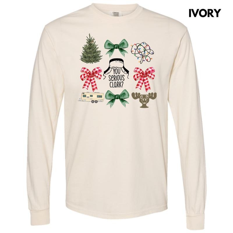 You Serious Clark Collage Long Sleeve Comfort Colors T-Shirt 'NLB'