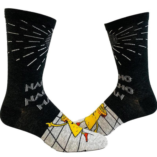 Youth Nacho Nacho Man Socks Funny Macho Nachos And Cheese Cinco De Mayo Graphic Footwear Funny Graphic Socks Comfortable Fitted Spandex Cotton