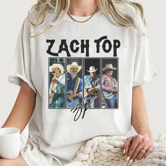 Zaach Top Country Music Festival 2025 Rap Shirt, Singer Band King Of Country Shirt, Country Music Tee, Unisex Short Sleeve Tee