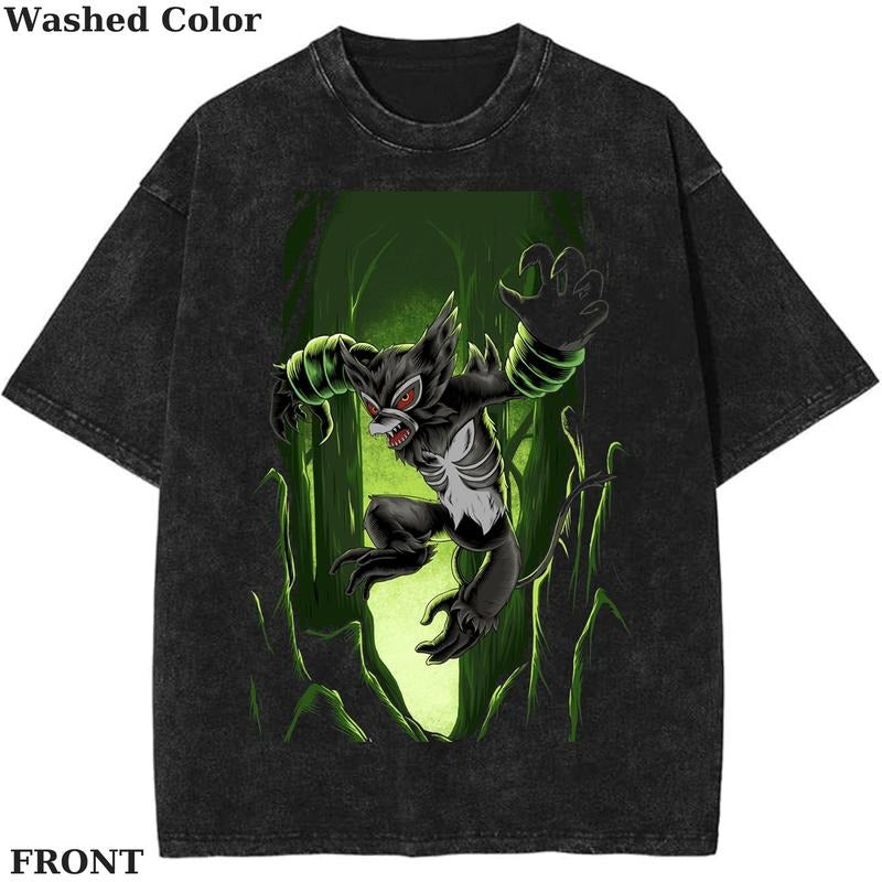 Zarude Legendary Pokemon Graphic T-Shirt, Pokemon T-Shirt, PKM Shirt, Anime Funny Shirt, Vintage Tee Streetwear Shortsleeve Printed Womenswear Top