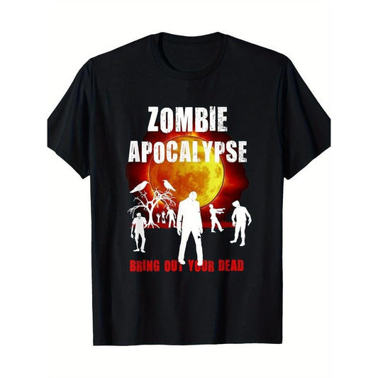 Zombie Apocalypse Halloween Horror T-shirt Made in USA