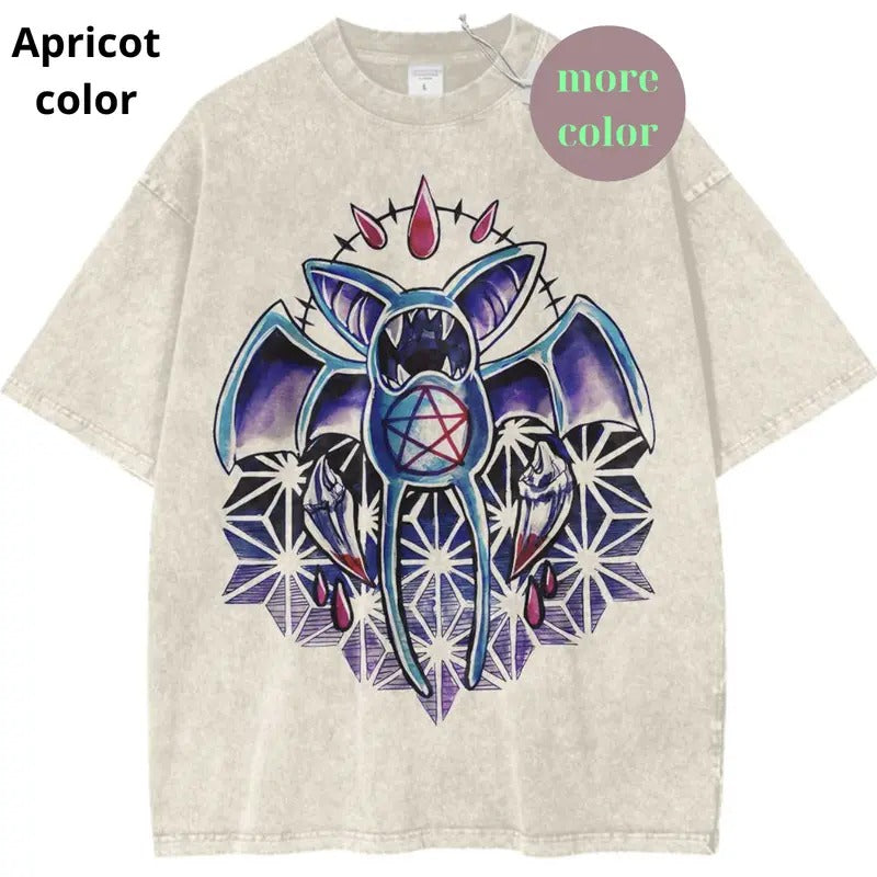 Zubat Graphic T-Shirt, Pokemon Shirt, PKM Shirt, Anime Shirt, Vintage Tee Shortsleeve Summer Printed