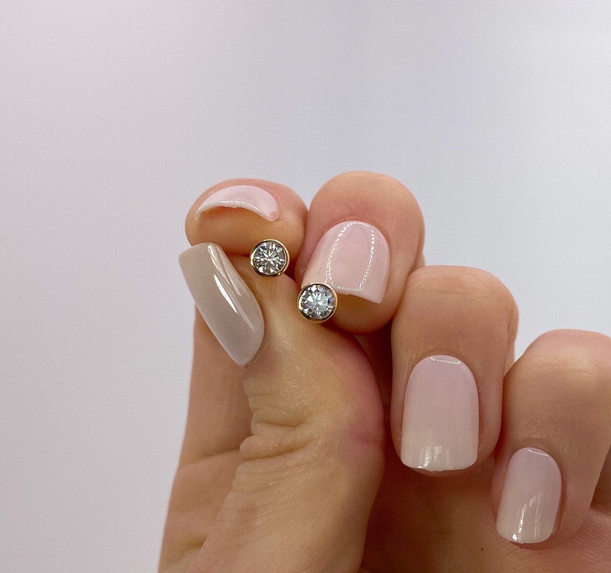 "Hallie" Earring Studs- Moissanite Collection