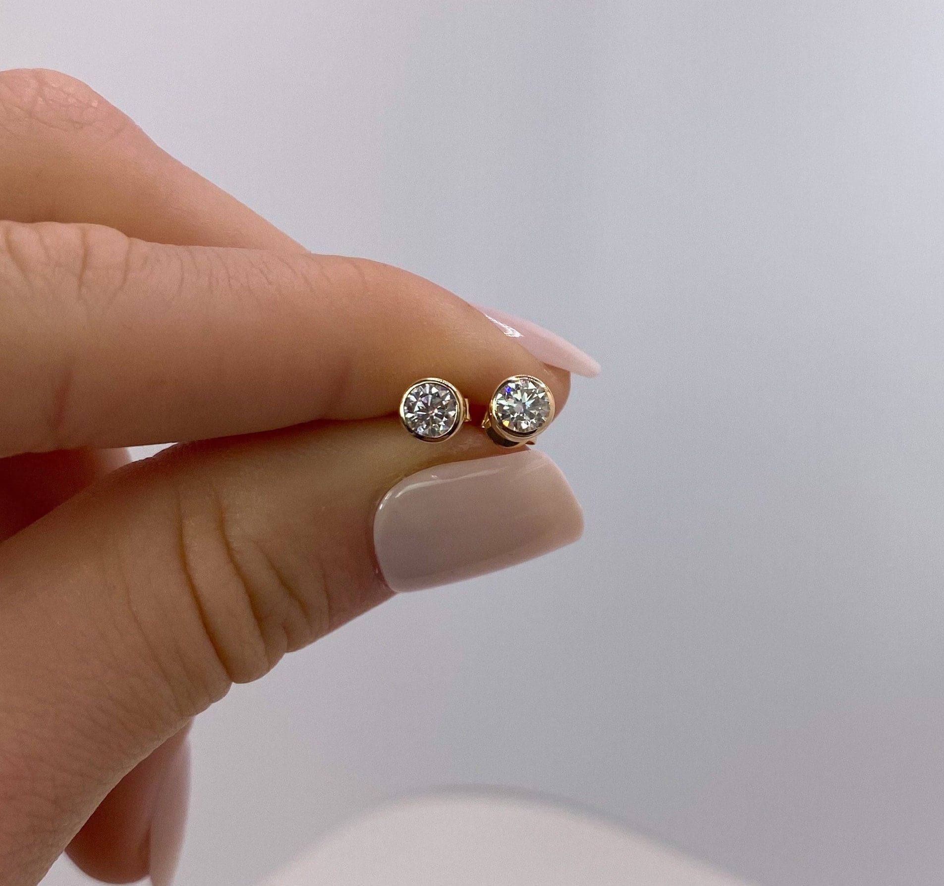 "Hallie" Earring Studs- Moissanite Collection