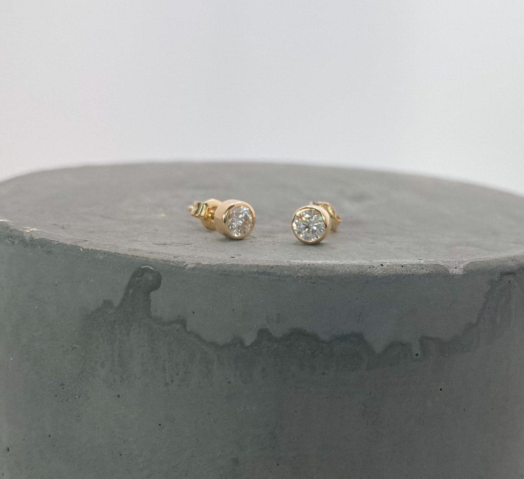 "Hallie" Earring Studs- Moissanite Collection
