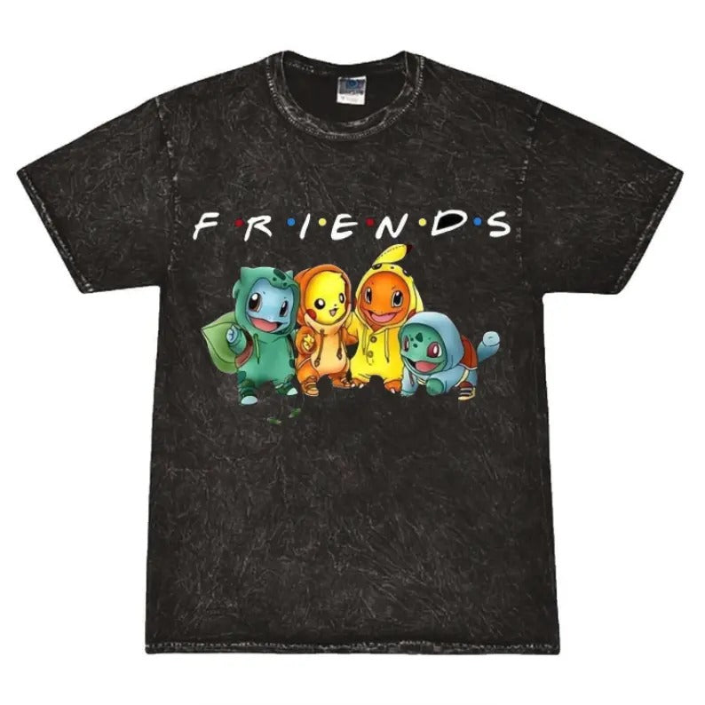 pokemon Funny T-shirt, Pokemon Friends TV Show Shirt - T Shirt Classic, joker face, pokemon, cute pokemon, ANIME GRAPHIC TEE Womenswear Top