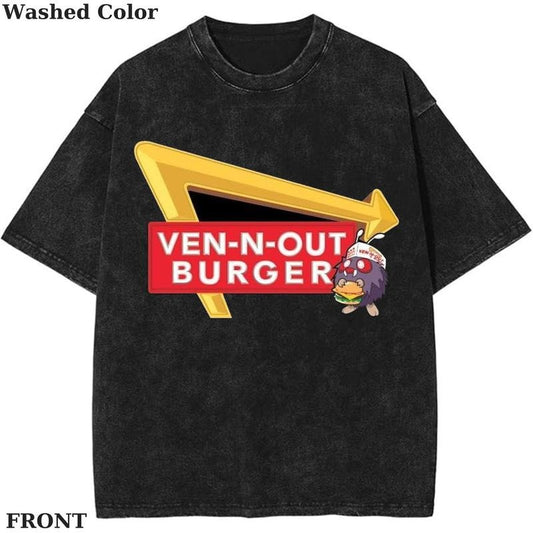 pokemon Ven-N-Out Burgers Graphic T-Shirt, Pokemon T-Shirt, PKM Shirt, Anime Funny Shirt, Vintage Tee Streetwear Shortsleeve Printed Womenswear Top