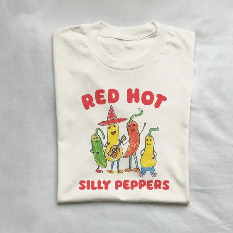 silly peppers - unisex t shirt, silly daily t-shirt, meme shirt