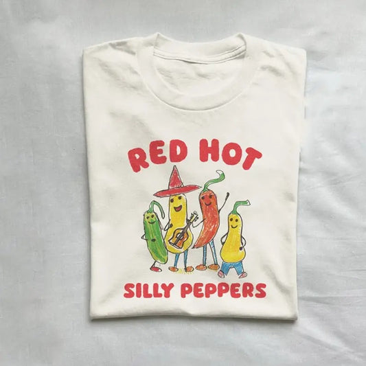 silly peppers - unisex t shirt, silly daily t-shirt, meme shirt