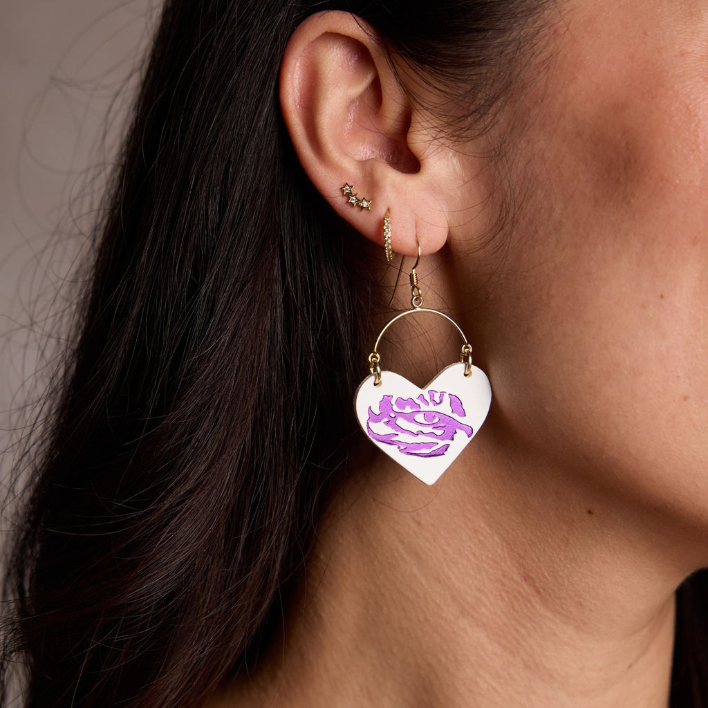 White LSU Tigers Eye Lover