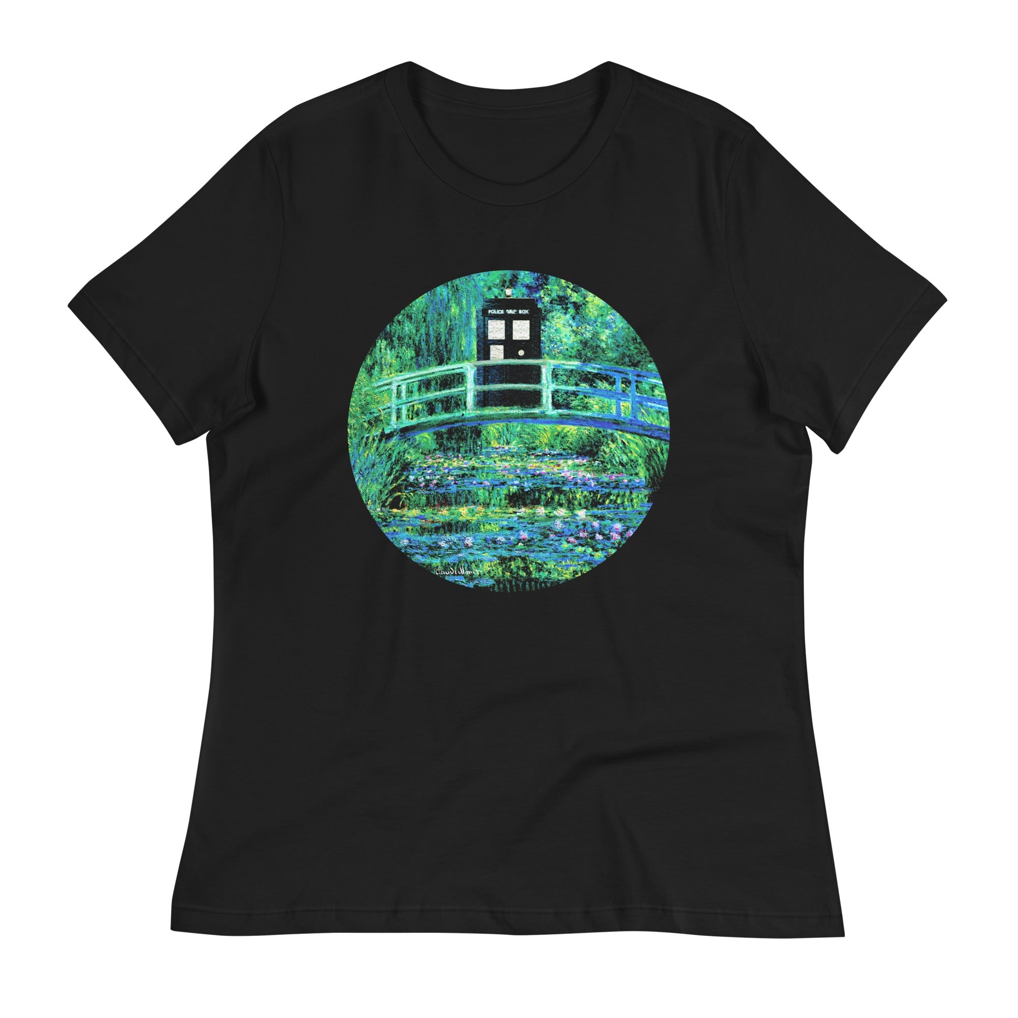 Water Lilies Police Box Women's Signature Tee